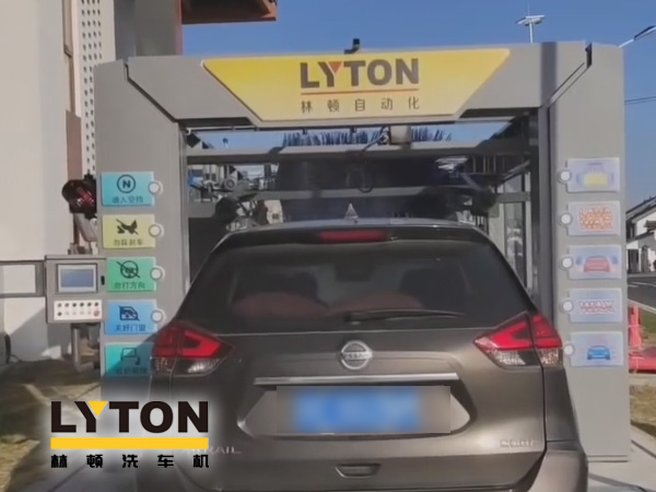 江南古鎮周莊網紅打卡加油站全自動洗車機安裝完工！現調試洗車！