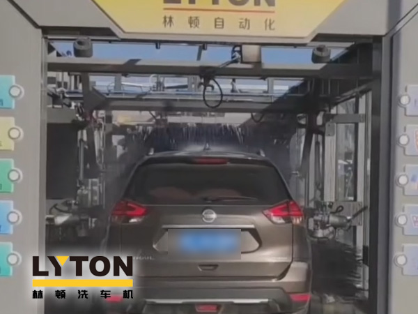 江南古鎮周莊網紅打卡加油站全自動洗車機安裝完工！現調試洗車！