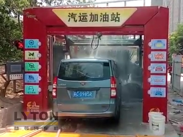 高效靈活 ！！LYTON FX-80A系列 隧道連續式全自動洗車機洗車作業視頻